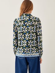 Monsoon Black Nikita Floral Jersey Shirt - Image 2 of 5