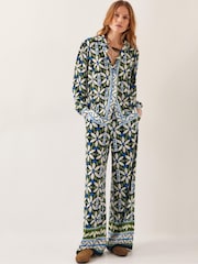 Monsoon Black Nikita Floral Jersey Shirt - Image 5 of 5