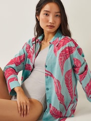 Monsoon Green 100% Cotton Pamela Palm Shirt - Image 2 of 5