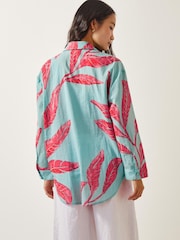 Monsoon Green 100% Cotton Pamela Palm Shirt - Image 3 of 5