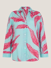 Monsoon Green 100% Cotton Pamela Palm Shirt - Image 5 of 5