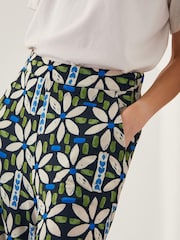 Monsoon Nikita Floral Jersey Wide Leg Trousers - Image 3 of 5