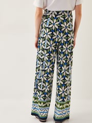 Monsoon Nikita Floral Jersey Wide Leg Trousers - Image 4 of 5