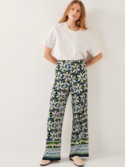 Monsoon Nikita Floral Jersey Wide Leg Trousers - Image 5 of 5