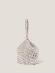 Monsoon Silver Zola Mini Rhinestone Bag - Image 2 of 4