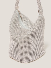Monsoon Silver Zola Mini Rhinestone Bag - Image 3 of 4