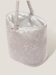 Monsoon Silver Zola Mini Rhinestone Bag - Image 4 of 4