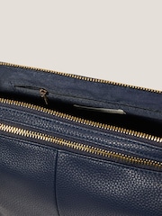 Monsoon Blue Double Zip Sling Cross-Body Bag - Image 4 of 4