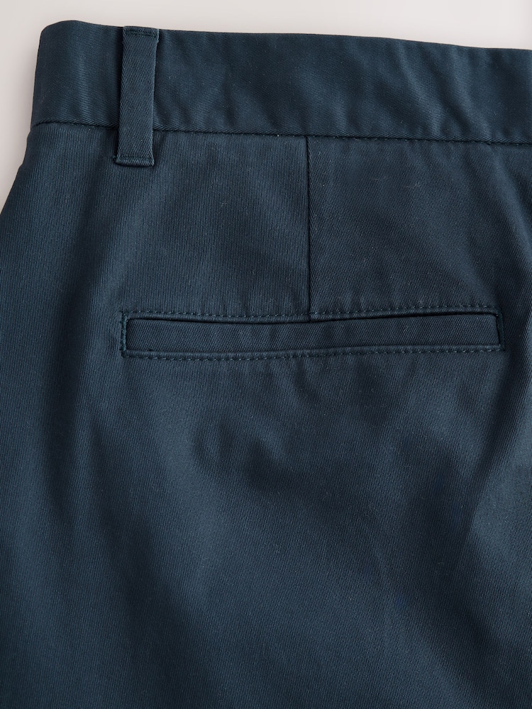 Blue Regular Tapered Fit Stretch Chinos Trousers - Image 10 of 10 Blue Regular Tapered Fit Stretch Chinos Trousers - Image 10 of 10