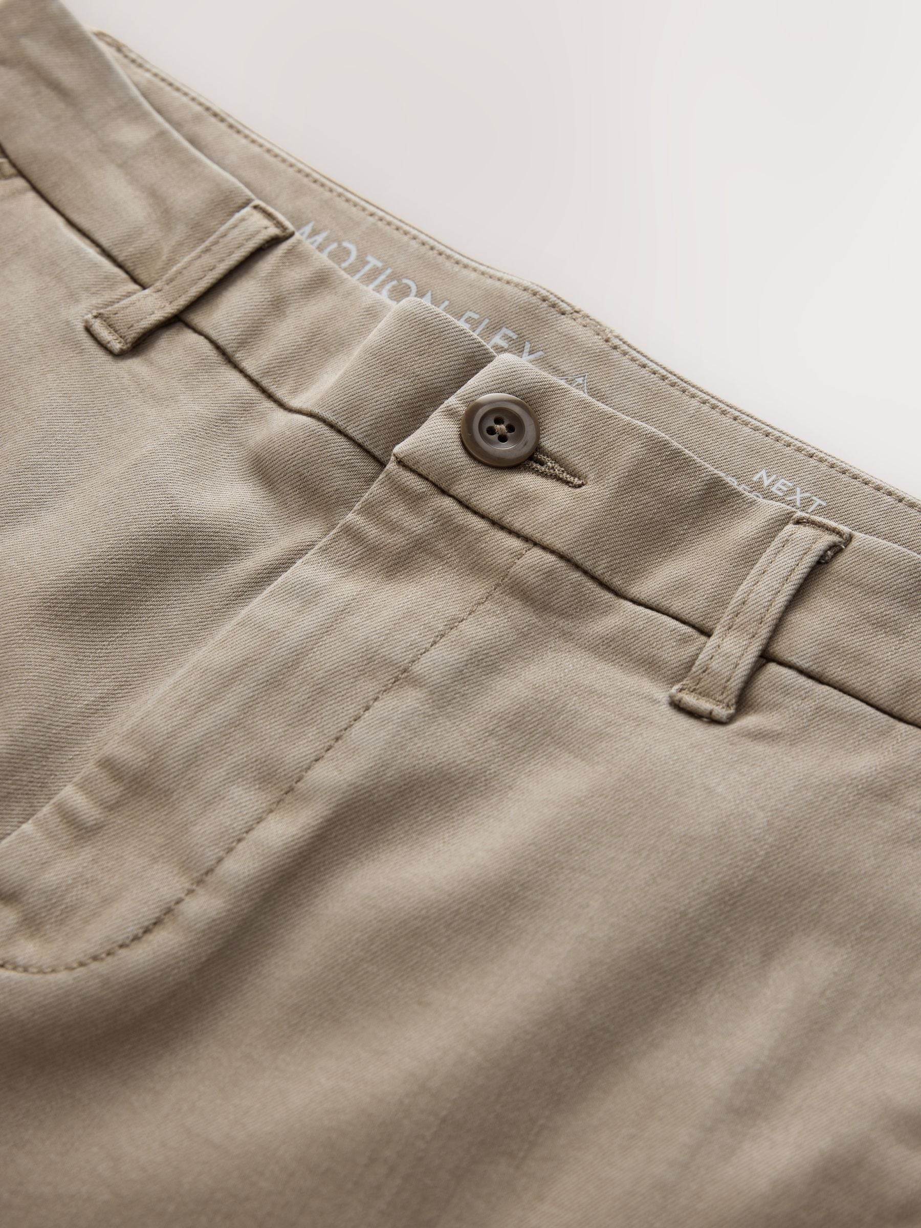 Buy Stone Straight Fit Motionflex Chino Trousers from Next Romania