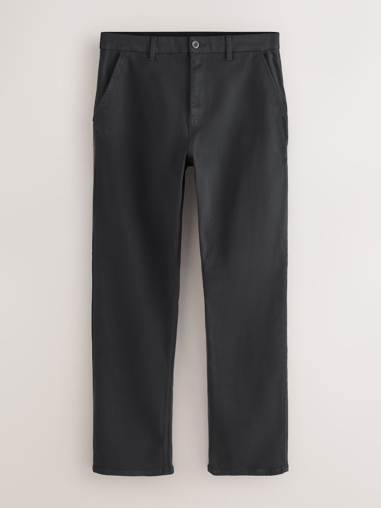 Negro - Corte recto - Motionflex Chino Trousers - Imagen 1 de 4