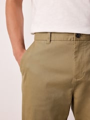 Sand Regular Tapered Fit Stretch Chinos Trousers - Image 6 of 10