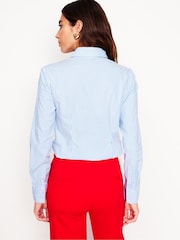 Boden Blue Saskia Stretch Shirt - Image 2 of 5