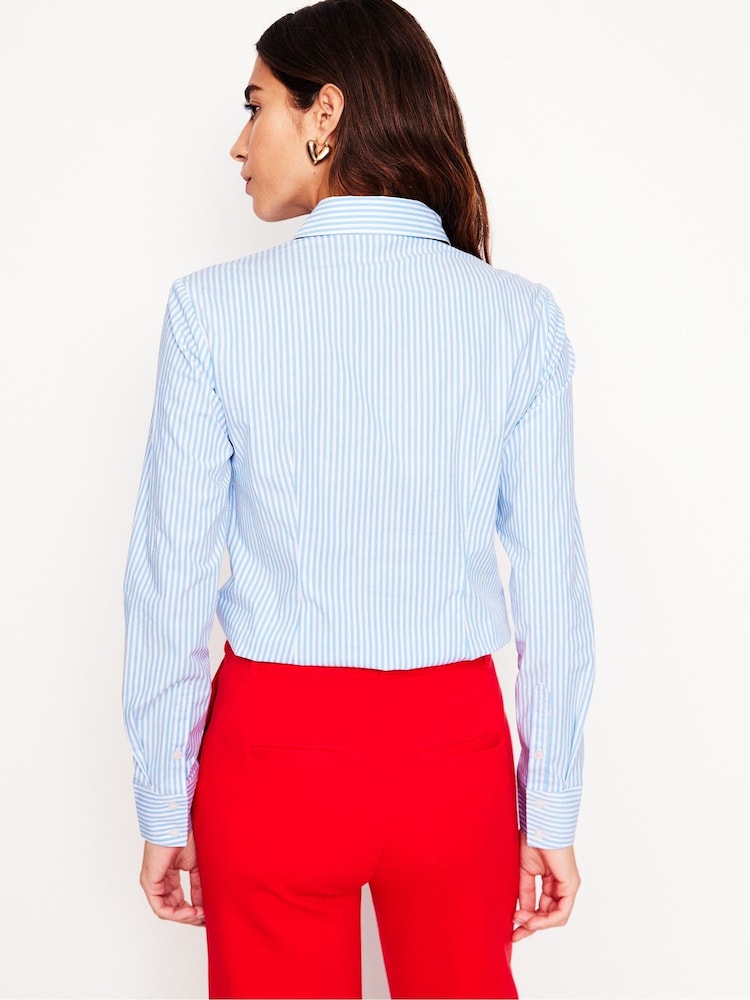 Boden Blue Saskia Stretch Shirt - Image 2 of 5