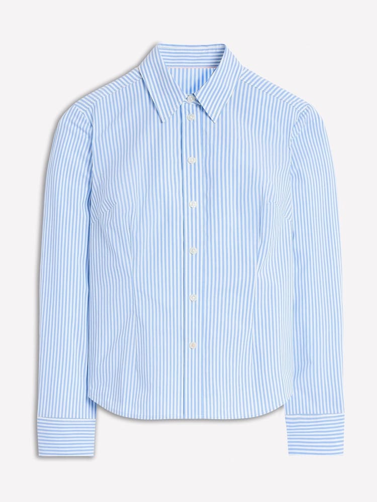Boden Blue Saskia Stretch Shirt - Image 5 of 5