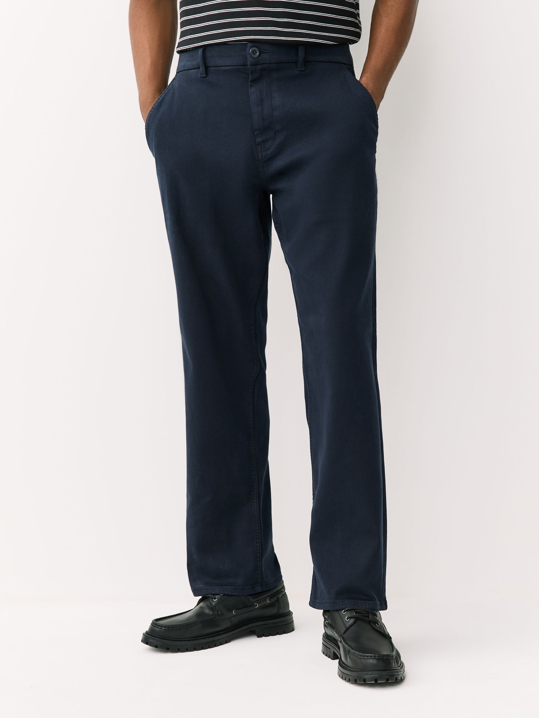 Buy Navy Straight Fit Motionflex Chino Trousers from Next USA
