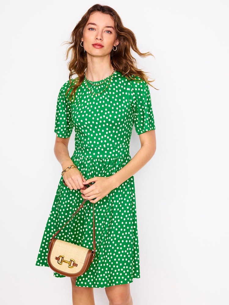 Boden Green Louisa Short Jersey Dress - Image 1 of 5