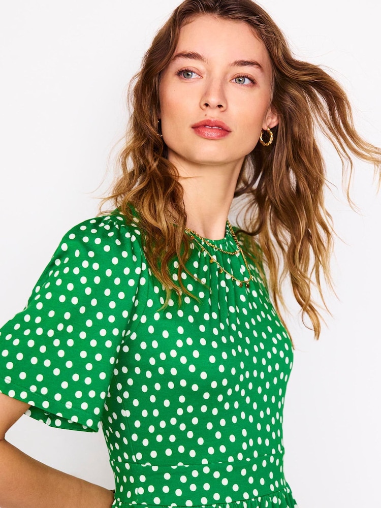 Boden Green Louisa Short Jersey Dress - Image 2 of 5