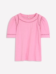 Boden Pink Mila Trim Detail Top - Image 5 of 5