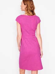 Boden Purple 100% Cotton Florrie Broderie Dress - Image 3 of 5