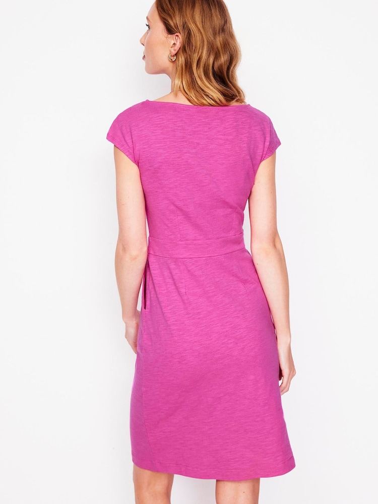 Boden Purple 100% Cotton Florrie Broderie Dress - Image 3 of 5