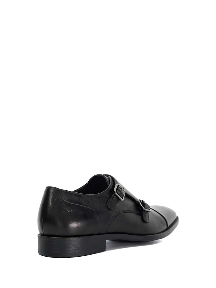 Czarny - Szeroki krój - Dune London Satchin Flex Sole Toecap Monk Shoes - Image 3 of 6