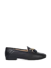 Dune London Charcoal Black Wide Fit Flexible Sole Graysons Tassel Leather Loafers - Image 1 of 6