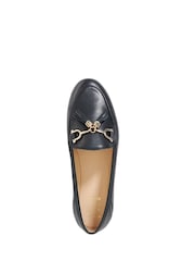 Dune London Charcoal Black Wide Fit Flexible Sole Graysons Tassel Leather Loafers - Image 4 of 6
