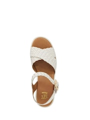 Dune London Cream Kinleys Woven Sandals - Image 5 of 6