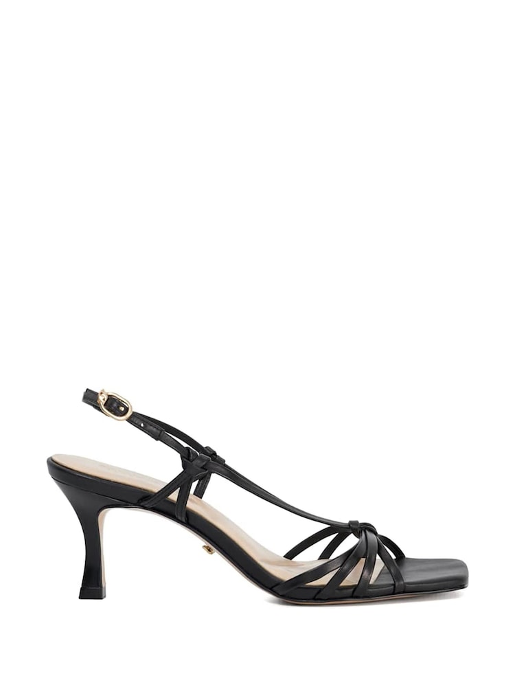Dune London Black Mischevious Knot Detail Heeled Sandals - Image 2 of 6