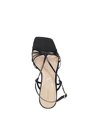 Dune London Black Mischevious Knot Detail Heeled Sandals - Image 5 of 6