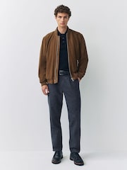 Navy Cotton Rich Heritage Dogtooth Trousers - Image 3 of 11