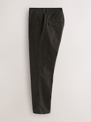 Brown Cotton Rich Herringbone Trousers - Image 8 of 11