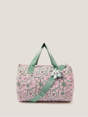 Monsoon Pink Floral Print Duffle Bag - Image 1 of 4