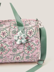 Monsoon Pink Floral Print Duffle Bag - Image 4 of 4
