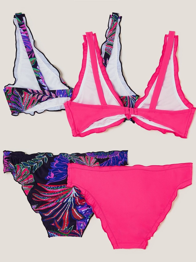 Monsoon Pink Frill Bikinis Sets 2 Pack - Image 2 of 3