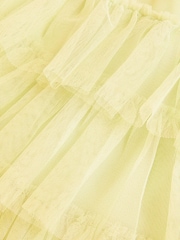 Monsoon Yellow Alexandria Sequin Ruffle Tulle Swing Dress - Image 4 of 4