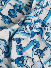Monsoon Blue Ornate Floral Print Playsuit - Image 3 of 3