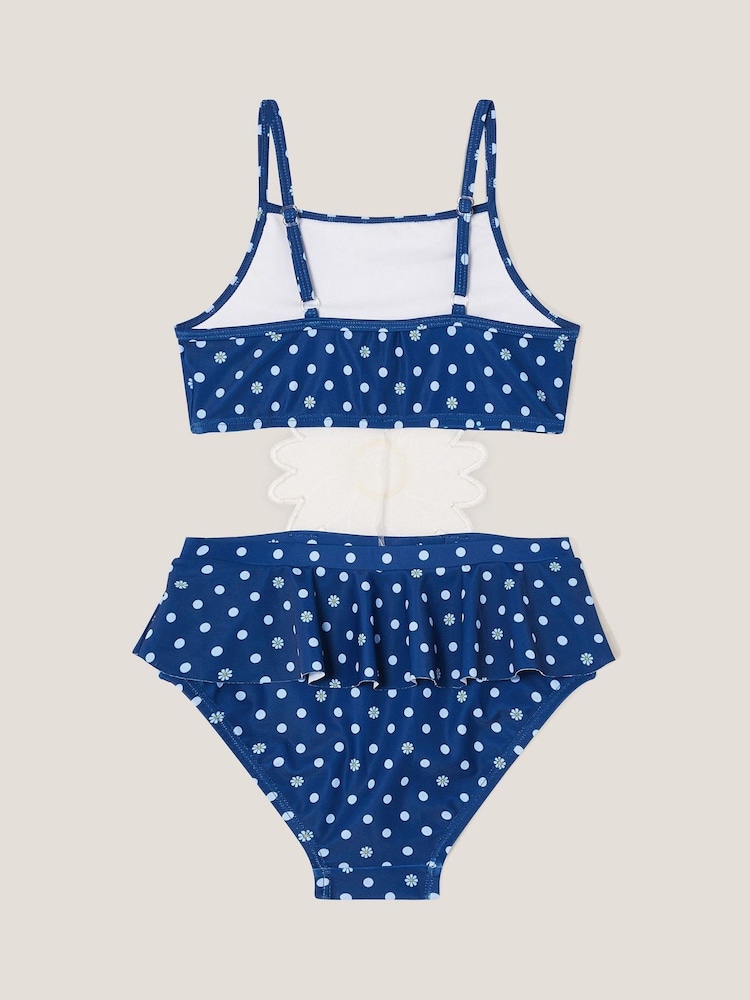 Monsoon Blue Amalfi Daisy Polka Dot Swimsuit - Image 2 of 4 Monsoon Blue Amalfi Daisy Polka Dot Swimsuit - Image 2 of 4