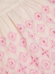 Monsoon Natural Broderie Square Neck Top - Image 4 of 4