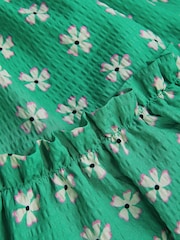 Monsoon Green Floral Print Frill Skirt - Image 3 of 3