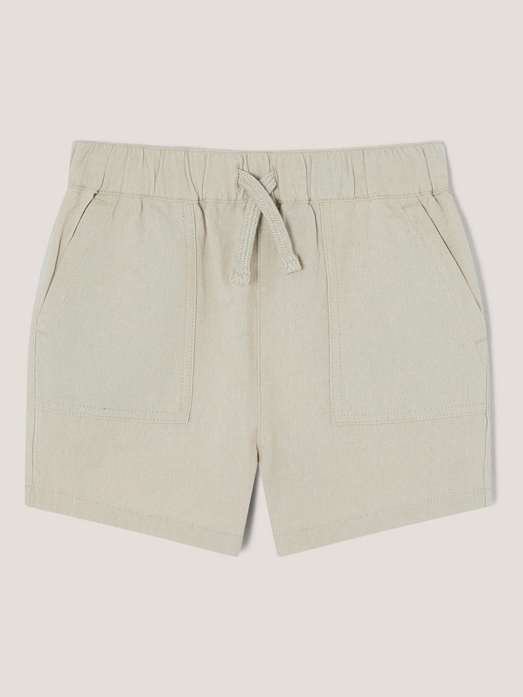 Monsoon Grey Plain Drawstring Shorts - Image 1 of 3