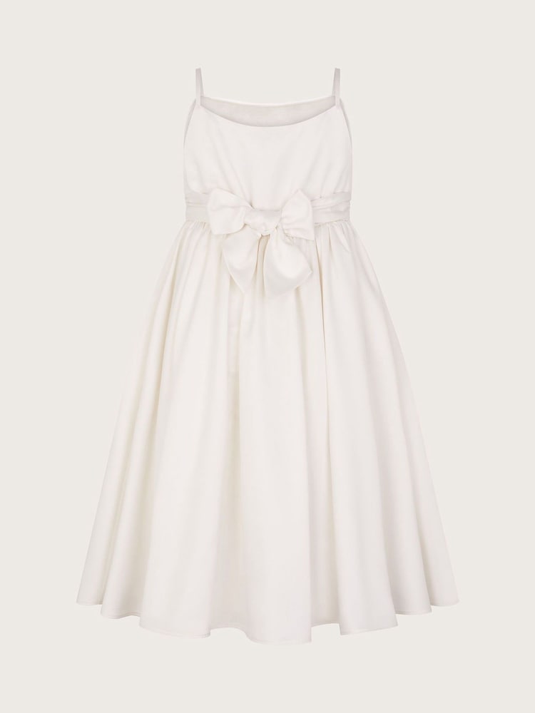 Monsoon White Orelia Strappy Sequin Satin Dress - Image 3 of 4