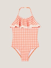 Monsoon Gingham Ruffle Swimsuit - Изображение 1 из 3