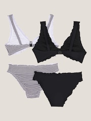 Komplet bikini kompletov z naborki in vezenino Monsoon 2 - Slika 2 iz 3