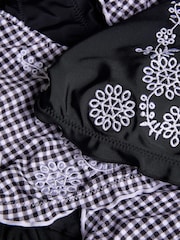Komplet bikini kompletov z naborki in vezenino Monsoon 2 - Slika 3 iz 3