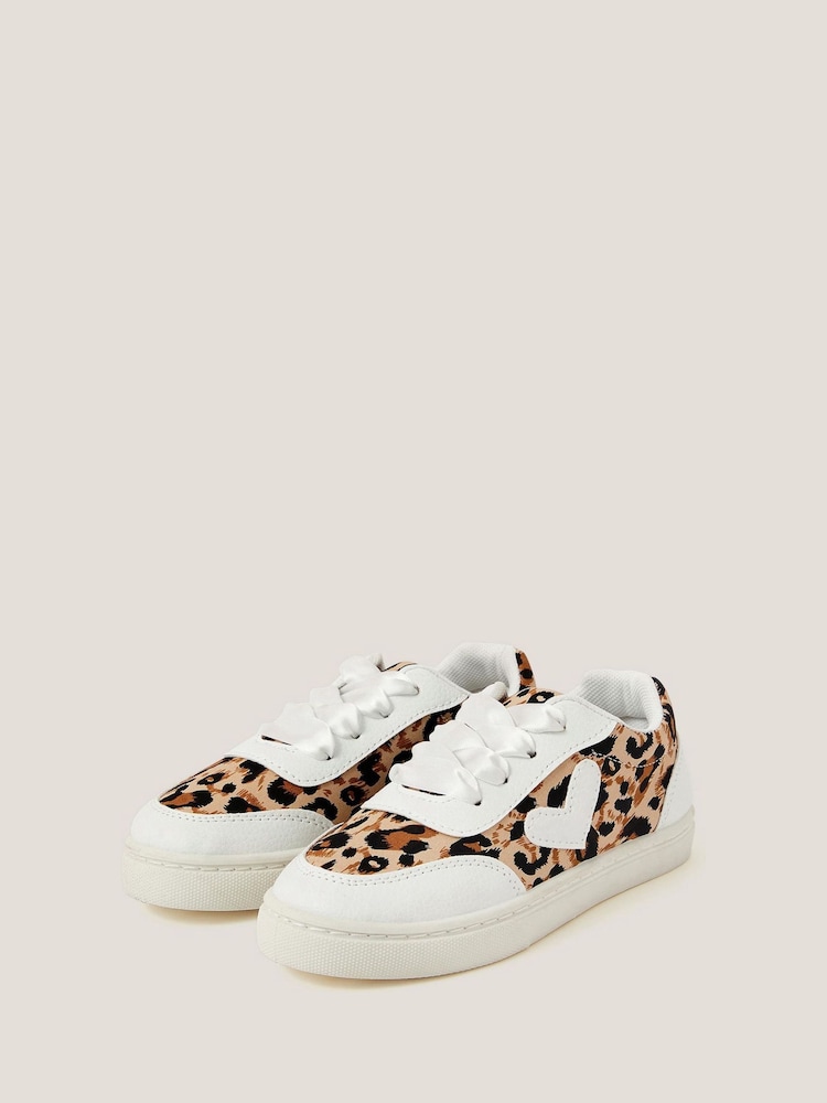 Monsoon Leopard Print Trainers - Imagen 1 de 3 Monsoon Leopard Print Trainers - Imagen 1 de 3