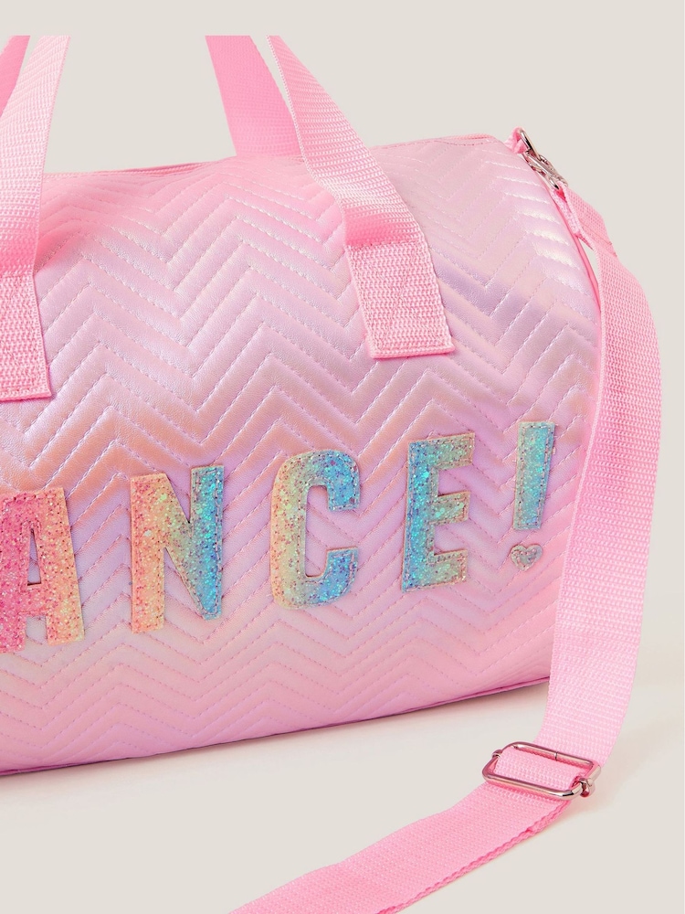 Monsoon Pink Dance Glitter Duffle Bag - Image 4 of 4 Monsoon Pink Dance Glitter Duffle Bag - Image 4 of 4