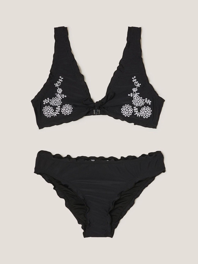 Conjunto de bikinis con volantes bordados de Monsoon - Imagen 1 de 3