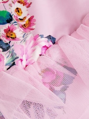 Monsoon Pink Baby Peony Print Tutu Swimsuit - Image 3 of 3